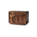 **Buffet en bois avec motifs géométriques**